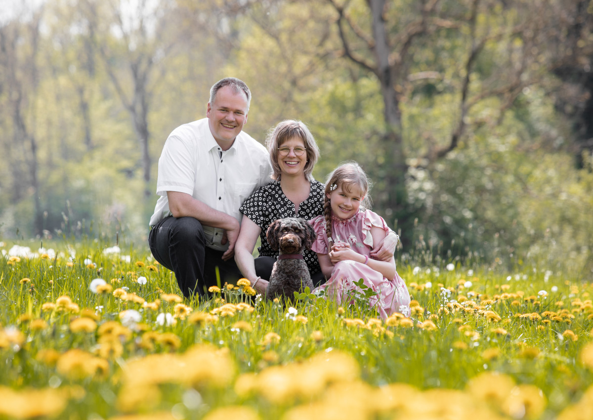 Axel Spiekermann, hier mit Gattin Eva und der gemeinsamen Tochter, kandidiert als Brgermeister der VG Selters. (Fotos: Privat)