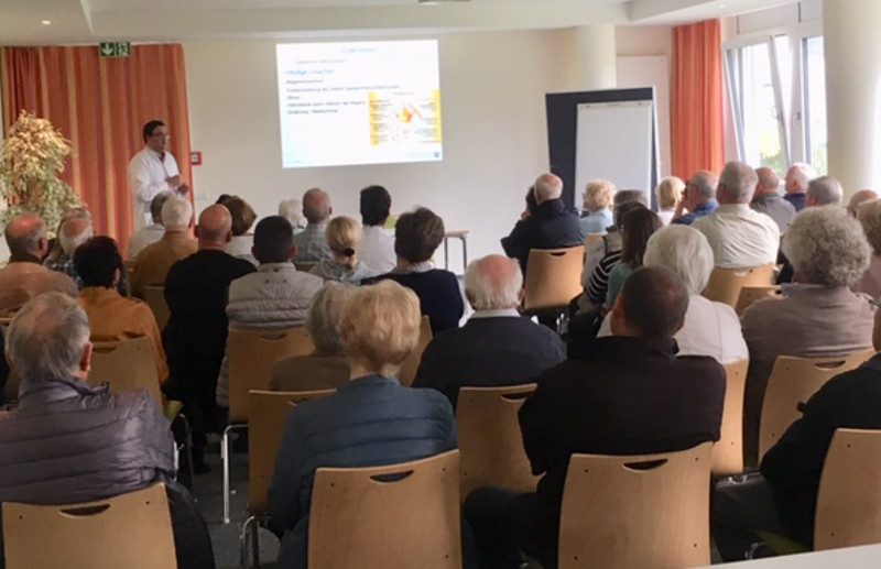 Dr. Alexander Lindhorst, Chefarzt Gastroenterologie im Ev. Krankenhaus Dierdor/Selters referierte ber hufige Erkrankungen der Speiserhre sowie deren Behandlungsmglichkeiten. Foto: Privat