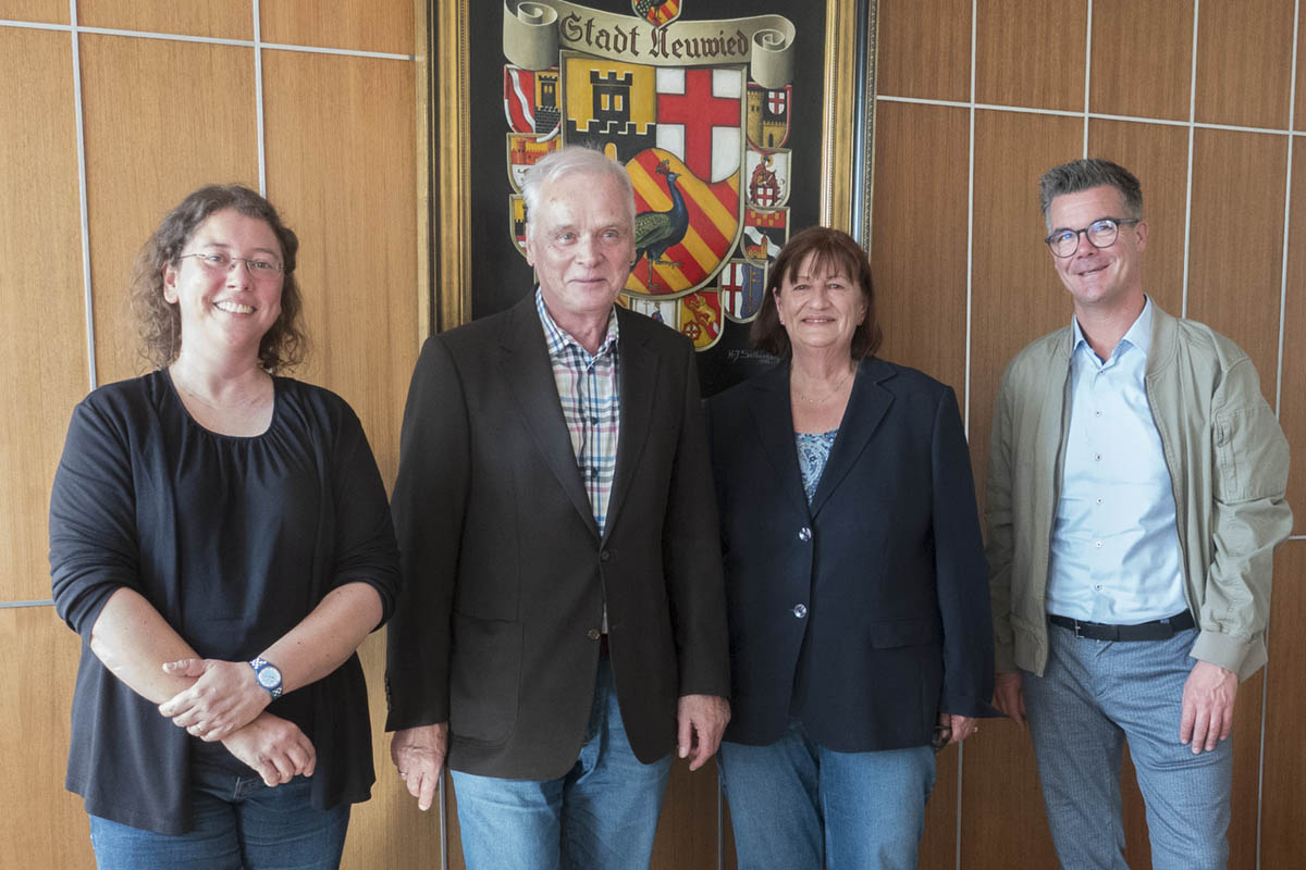 Von links: Sandra Mette, Hans Joachim Heckmann, Brigitte Neumann und B�rgermeister Peter Jung informierten in der Pressekonferenz. Foto: Wolfgang Tischler