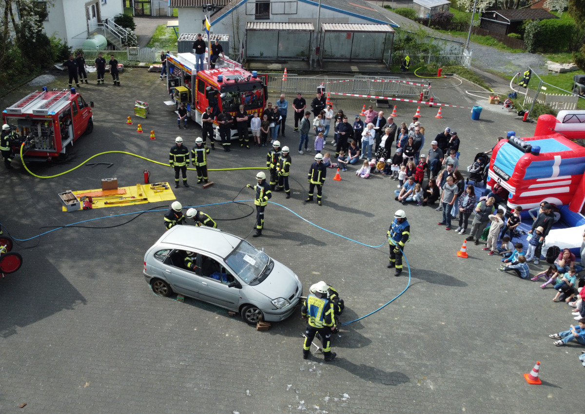 Viel Action bei der Feuerwehr in Sessenhausen. (Foto: Christian Fein)