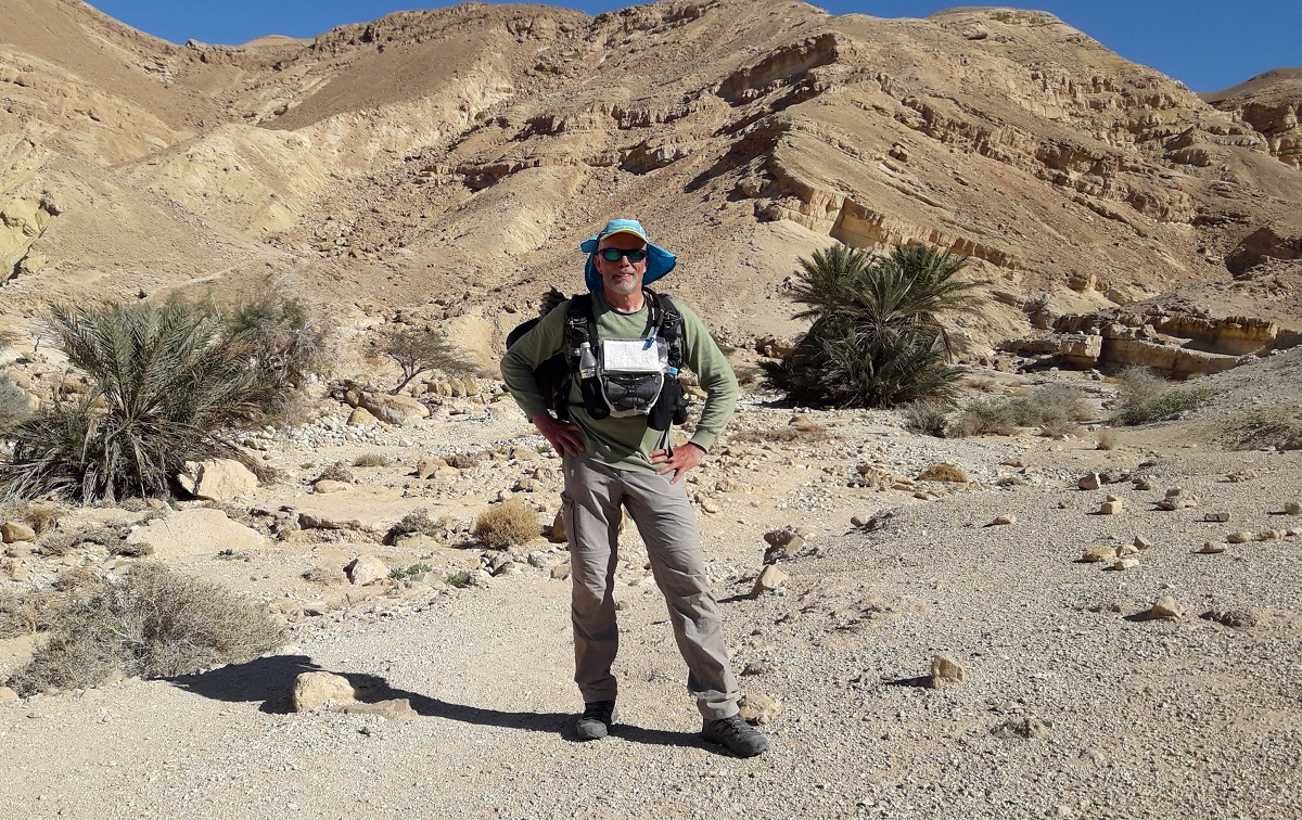 Armin Wilhelm auf dem Israel National Trail (Foto: Armin Wilhelm)