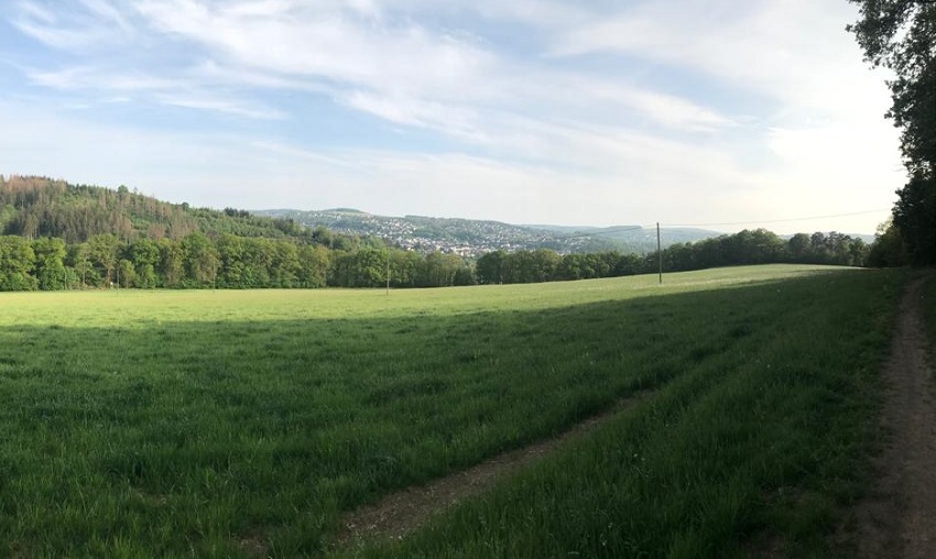 Der Blick Richtung Stadt und Siegtal soll nach Mglichkeit durch Hanglage und entsprechender Bebauung ermglicht werden. (Foto: Stadt Wissen)