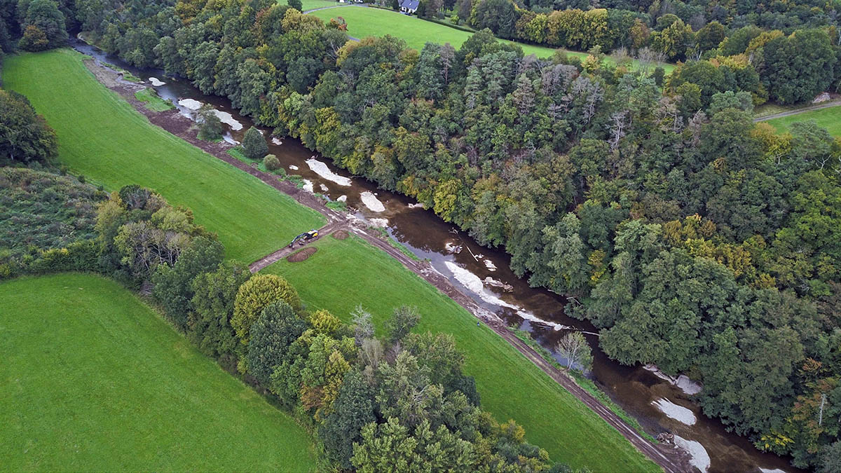 Zur Habitatentwicklung wurden Solsubstratumlagerungen durchgefhrt. Foto: Stefan Tannenberg