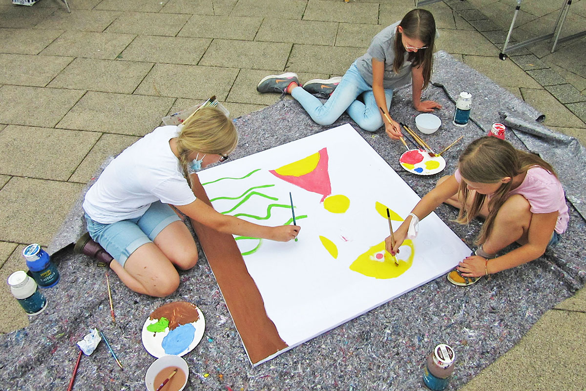 Sommerspa in der Knstlerwerkstatt des KiJub