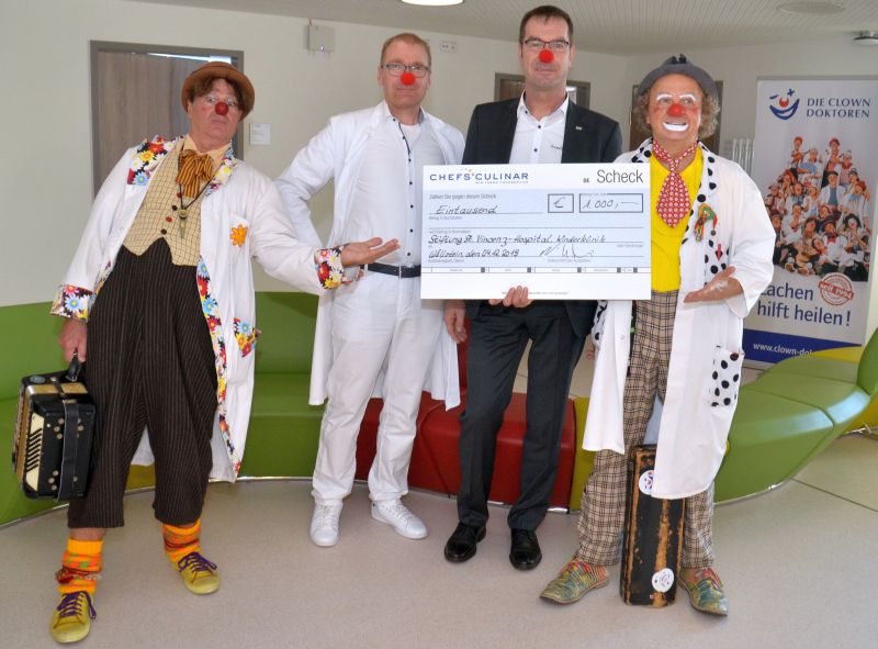 Clowndoktoren freuen sich ber grozgige Spende