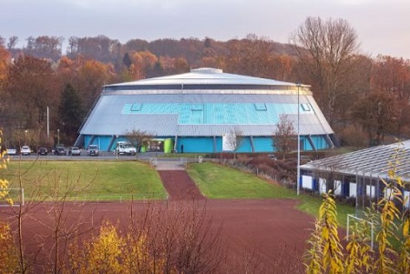 Die Rundsporthalle in Hachenburg (Foto: Fotostudio Rder-Moldenhauer)