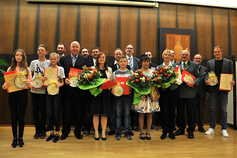 Die geehrten Sportler. Foto: Stadt Bendorf