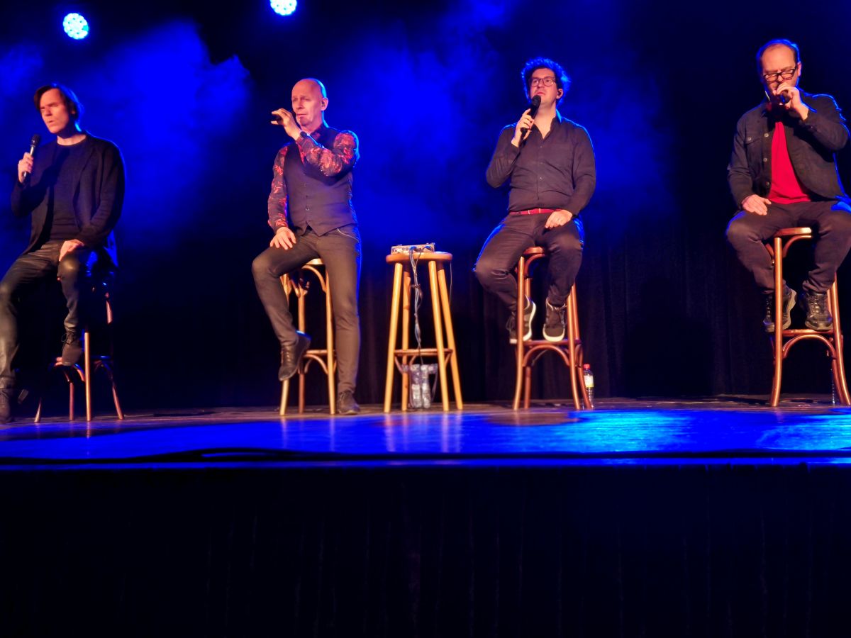 Das Gastspiel der Gruppe �Rock4�, die mit A-cappella-Songs der britischen Rockgruppe Queen in der Stadthalle gl�nzte, geh�rte vor wenigen Tagen ebenfalls zum Programm des Kultur-/Jugendkulturb�ros Haus Felsenkeller. (Foto: Archiv vh)        