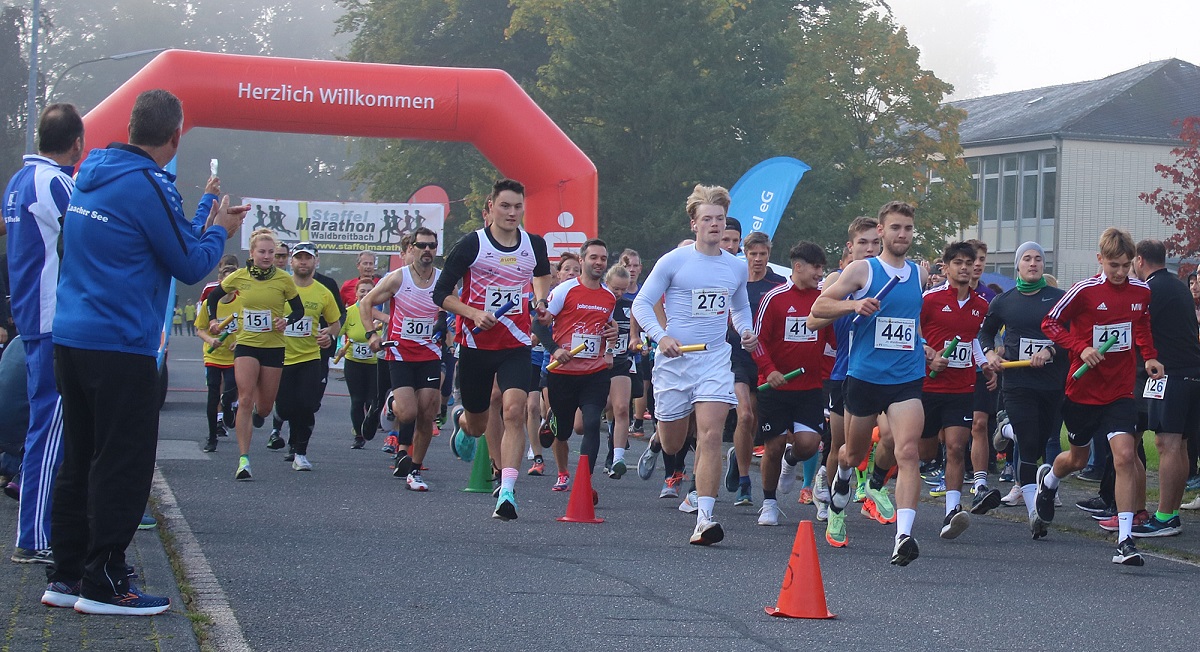 Der Start des "StaffelMarathon". (Fotos: privat)