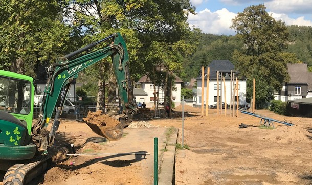 Die Arbeiten in der Steinbuschanlage liegen auf der Zielgeraden, nun wurde die Benutzungssatzung des Intergenerationenparks abgesegnet. (Foto: Stadt Wissen)