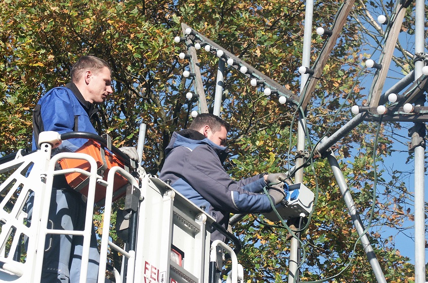 Bald leuchtet wieder der Stern auf dem Kucksberg. (Fotos: privat)