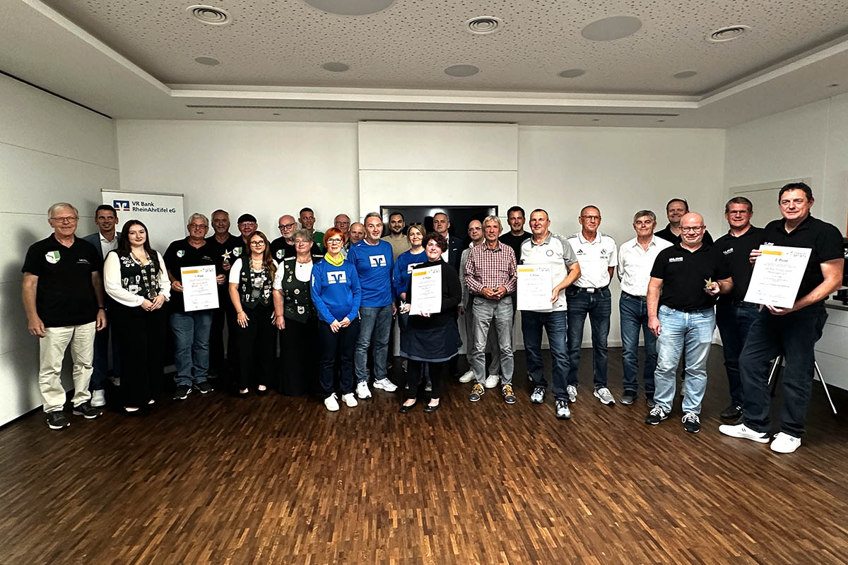 Die feierliche Preisverleihung bei den "Sternen des Sports" in Bronze. Foto: VR Bank RheinAhrEifel eG | Florian K�tt