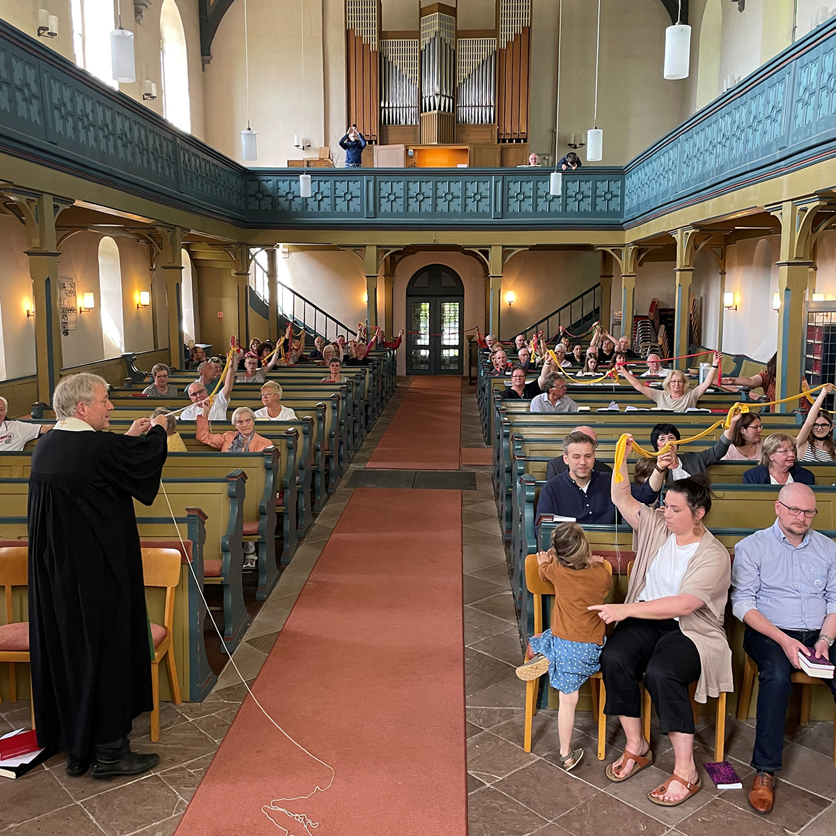 Sternwanderung der Drfer des Kirchspiels zur Kirburger Kirche