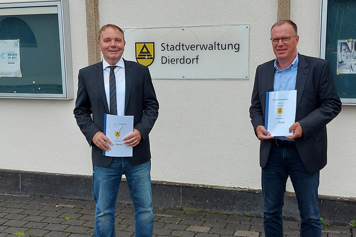 Von links: Thomas Vis, Dr. Markus Coenen. Foto: Stadt Dierdorf