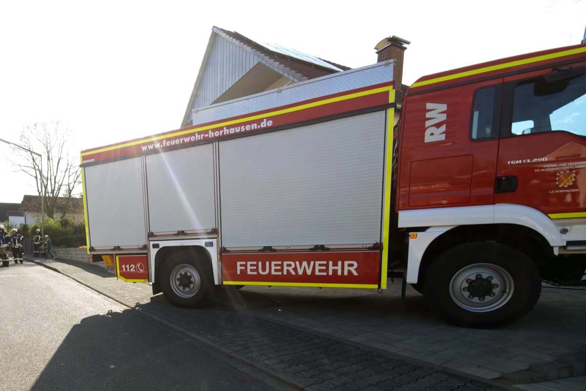 Einsatz der Freiwilligen Feuerwehren Horhausen und Pleckhausen im Industriepark