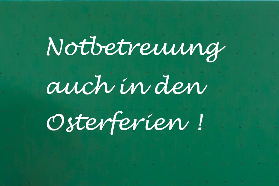 Hubig: Notbetreuung an Kitas und Schulen auch in den Osterferien 