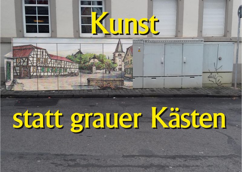 Kunst statt grauer Ksten