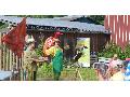 Gartenwesen im Klimagarten: Theaterstck thematisiert Klimawandel in Obererbach