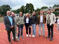 Neuer�ffnung der Multifunktionsfl�che beim Sommerfest von Kita und Grundschule in Breitscheid