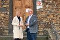 Stadtbrgermeister Gerhard Hausen begrte MdL Lana Horstmann in Unkel