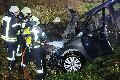 Aktualisiert: Verkehrsunfall in Schenkelberg - Pkw ausgebrannt nach Vorfahrtsmissachtung