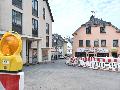 Letzte Bauphase in der Bahnhofstrae in Montabaur: Kreuzung Steinweg gesperrt