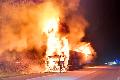 AKTUALISIERT: Lkw-Brand und schwerer Auffahrunfall auf der A3 sorgte fr Vollsperrung
