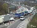 Verkehrsunfall in Baustelle auf Bendorfer Brcke