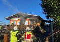 AKTUALISIERT - Brand in Asbach-Lhe: Wohnhaus stand in Flammen