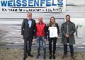 Asbacher Weissenfels GmbH erhlt Zukunftszertifikat fr vorbildliche Personalpolitik