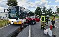 Verkehrsunfall am Busbahnhof Horhausen sorgte fr Verkehrsstrungen