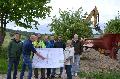 Spatenstich fr neues Baugebiet "Auf den Drieschern II" in Gehlert