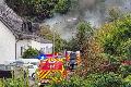 Gebudebrand in Flammersfeld: Groaufgebot der Freiwilligen Feuerwehren war im Einsatz