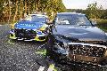 Aktualisiert: Verkehrsunfall auf der B 8 H�he Ober�lfen: mehrere Verletzte, Streifenwagen beteiligt