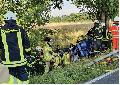 Vollsperrung auf der B8: Schwerverletzter bei Unfall