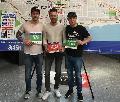 Die "MANNschaft" beim Mitja Marat de Barcelona
