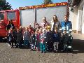 Besuch bei der Feuerwehr: Kita-Kinder ben lschen