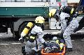 Gefahrstoff-Unfallübung im Industriepark Horhausen: 90 Feuerwehrleute des Kreises alarmiert