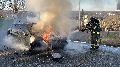 Aktualisiert: Verkehrsunfall in Etzbach - Pkw ger�t in Brand