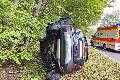 Verkehrsunfall bei Oberirsen (L 277) sorgte fr Feuerwehreinsatz und Behinderungen