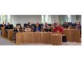 Besuchergruppe im Mainzer Landtag mit Dr. Jan Bollinger unterwegs