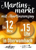 Oberwambach feiert - Der Verein "Wir in Wannmisch" lädt zum Martins Markt ein