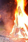 Holzsammlung fr das St. Martinsfeuer in Wirscheid