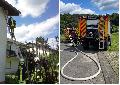 Heckenbrand in Melsbach: Feuerwehr verhindert größeren Schaden