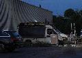 Feuer im Neuwieder Industriegebiet: Imbisswagen gert in Vollbrand