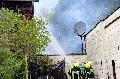 Gebäudebrand in Obersteinebach: Mehrere Feuerwehren im Einsatz