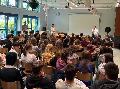 Jugend im Dialog: Brgermeister Henrich im Gesprch mit Schlern der IGS Hamm (Sieg)