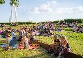 Sommerabend in den Goethe-Anlagen Neuwied: "R(h)ein chillen" l�dt zum Entspannen ein
