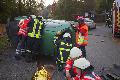 bung: Vier Schwerverletze nach Unfall in Fahrzeugen eingeklemmt