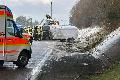 Verkehrsunfall auf der Autobahn (A3) bei Willroth: Zwei Feuerwehren im Einsatz